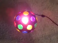 Multi-color rotating DISCO Ball of Lite Plastic