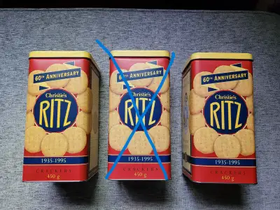Ritz Crackers 60th Anniversary Commemorative Tin Can, View more