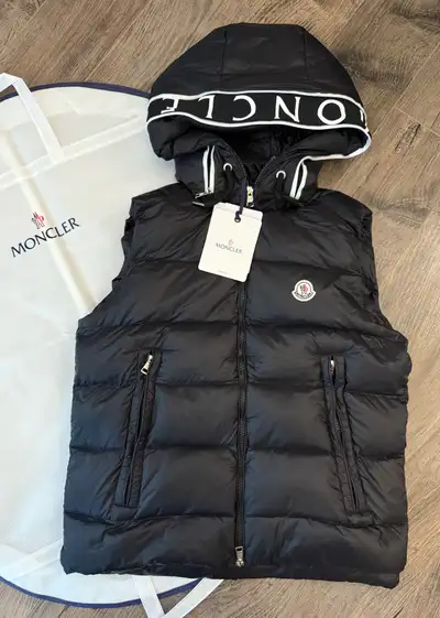 Monclr men’s hooded vest size Medium , View more