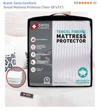 Paarizaat Tencel Mattress Protector Twin Hamilton Ontario Preview