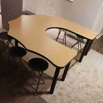 Daycare table with stools, View more
