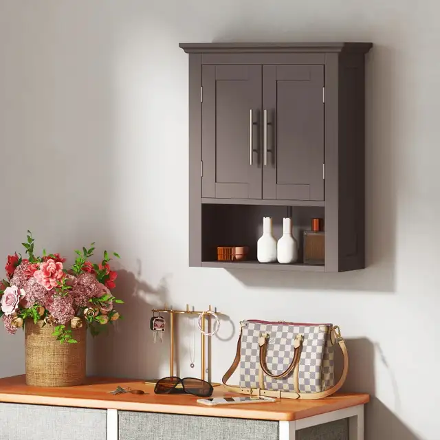 Brown Bathroom Wall Cabinet, Medicine Cabinet, Toilet Storage  in Bookcases & Shelving Units in Markham / York Region - Image 10