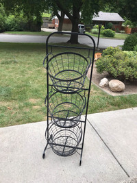 Metal Basket Storage Stand