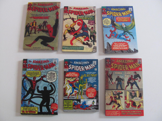 6 Spider-man Fridge Magnets in Arts & Collectibles in Winnipeg