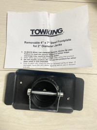 TOWKING 5000lbs Trailer Jack Foot Plate with Pin Base