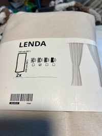 Ikea Lenda curtains drapes. Brand new. Pair
