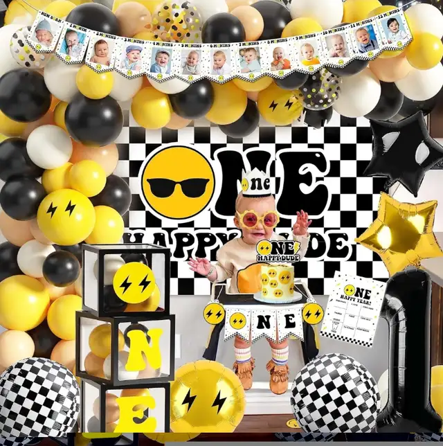 "One Happy Dude" 1st Birthday Party Decorations Pack-Selection D in Multi-item in City of Montréal - Image 9
