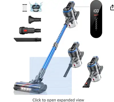 HONITURE Cordless Vacuum Cleaner, 33KPa 400W Powerful Suction