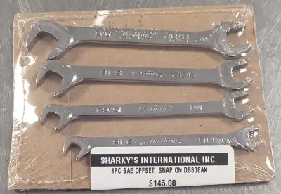 4pc. SAE Offset Snap On DS806AK Wrenches (20983029), View more