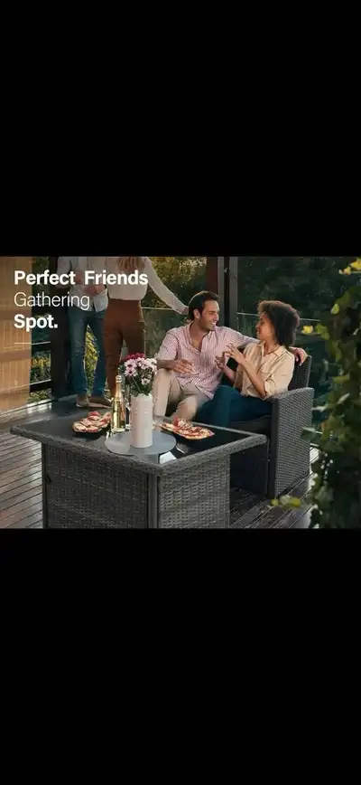 43" Gas Fire Pit Table Outdoor Fire Pit 50,000 BTU Rectangle, View more