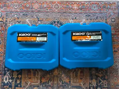 Igloo ice block Large 5lb $20 for both Pick up in Bowness.