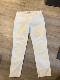 White slim cropped pant size 00