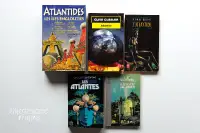 Littérature sur l’Atlantide – Lot de 5 livres romans fantastique