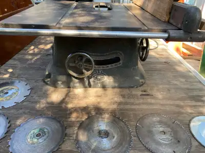 Cast iron table saw, View more