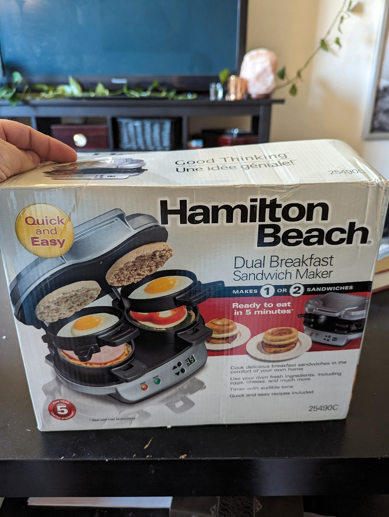 Brand new Hamilton Beach Dual Breakfast Sandwich Maker | Microwaves &  Cookers | Edmonton | Kijiji