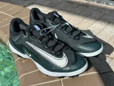 A new pair of Nike Men's Alpha Huarache Elite 4 Low Metal Baseball Cleats Size 15 without tags or a...