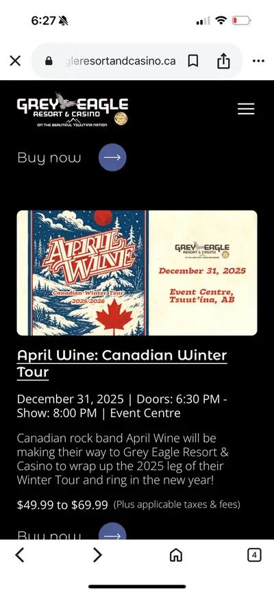 April Wine 2 ticks New Years, View more