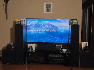 Over $6000 new. Great for movies and music... $1500 obo Yamaha 7.2 channel receiver 2 sets of polk t...