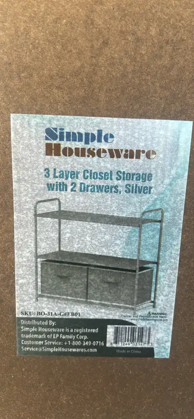 Simple Houseware 3-Layer Shelf, View more