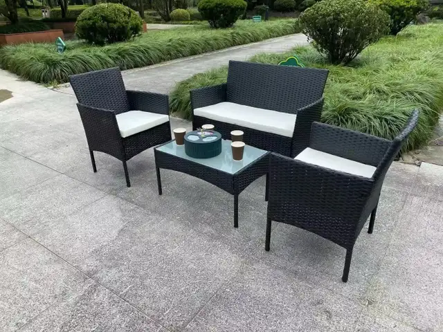 New 4PC Rattan Patio Set with Cushions & Coffee Table in Patio & Garden Furniture in Markham / York Region - Image 6