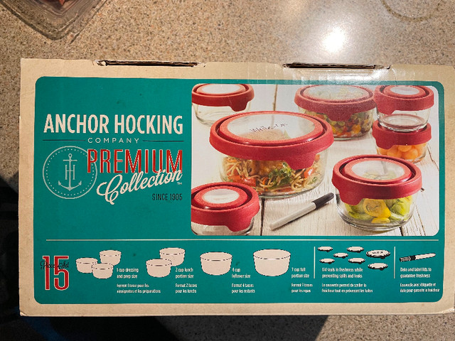 Anchor Hocking Premium 15 PC TrueSeal Storage Set in Kitchen & Dining Wares in Barrie