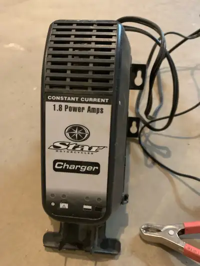 In excellent condition motorcycle battery charger