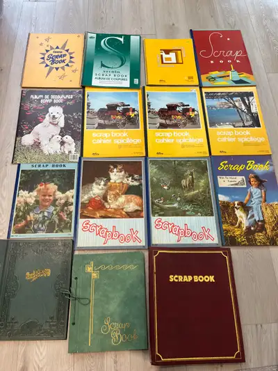 15 VINTAGE SCRAPBOOKS with 3 Hard Cover - Scrapbooking, View more