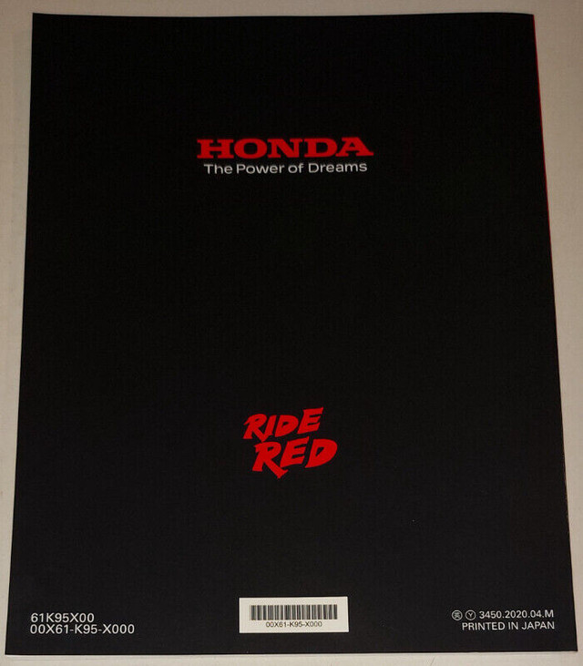 2021 HONDA CRF250R/RX Competition Handbook in Other in Kingston - Image 2