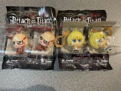 Attack on Titan figure backpack Hangers Levi Mikasa Armin, View more