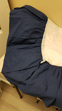 Dark Blue Twin Bedskirt