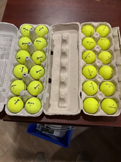 Yellow golf balls, View more
