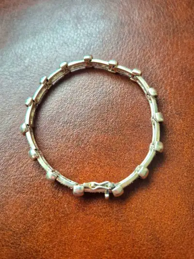 Women's Solid 925 Silver Bracelet. 18 grams. 6 3/4 inches, View more