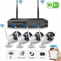 Security WIFI Camera System Wireless Outdoor, 4 Cam 1080P + NVR