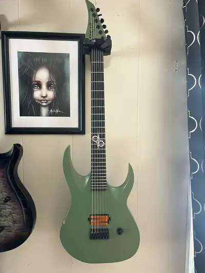 Solar Guitar (army green lace Deathbucker), View more
