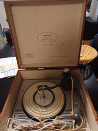 For sale Vintage Marconi high fidelity portable phonograph