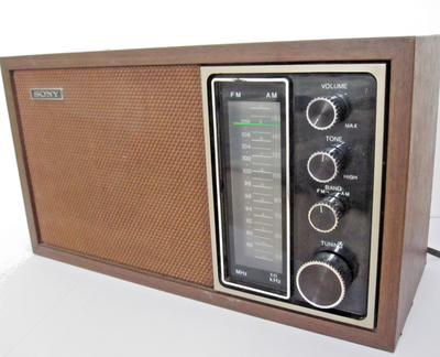 Vintage 1970s SONY TFM-9440W Table Top SOLID STATE RADIO AM & FM, View more