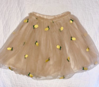 Girl’s Tutu with Embroidered Pineapples (size 3-4T)