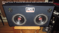MTX Road Thunder 10" Subwoofer 600 watts avec amplis cobalt 600