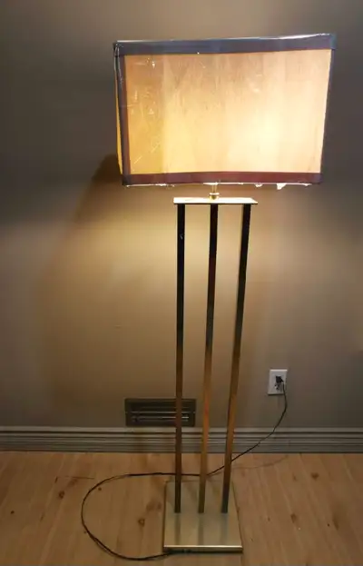Vintage Brass Tall Lamp, View more