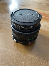 Canon 50mm f/1.8 FD Mount Lens $40