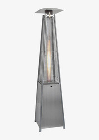 pyramid tall flame patio heater, new