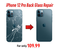 iPhone 12 Pro Back Glass Replacement Repair for only $109