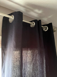 Curtains - Navy Light Filtering Cotton Set Grommet