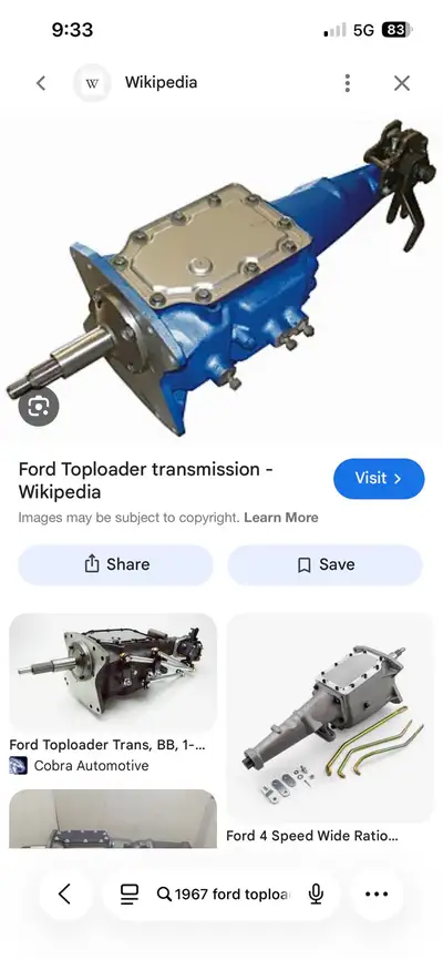 I’m looking for a toploader 4 speed to put in my 1967 Ford Fairlane. The car has a 390 fe for an eng...