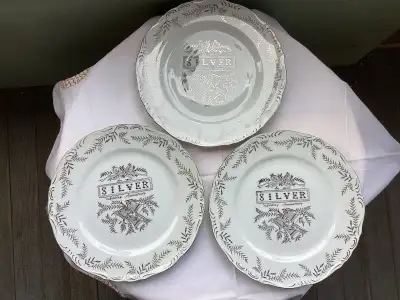 3 vintage Silver Wedding Anniversary Plates Celebrating 25 Years, View more
