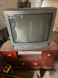 Old TV and Stand
