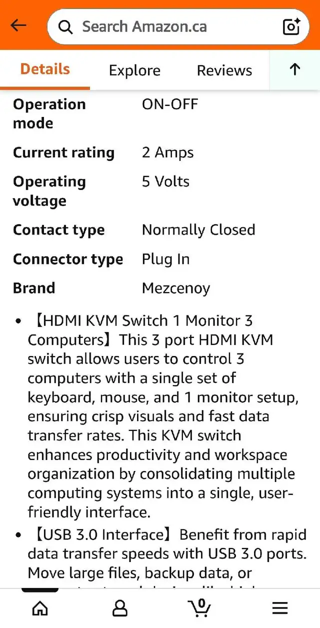 HDMI KVM Switch 1 Monitor 3 Computers, 4K60Hz 3 Port HDMI KVM Sw in Cables & Connectors in Markham / York Region - Image 10