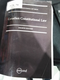 Canadian Constitutional Law 4th Edition
