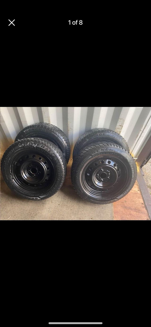 Set of 4 GENERAL winter tires rims (215 60 16) pattern (5×114.3) in Tires & Rims in Oakville / Halton Region - Image 2