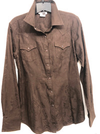 Brown Ariat Womens Western Shirt - $30
